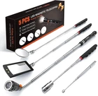 Telescoping Magnetic Pickup Tool Set with 1 & 15 lb Pick Up Sticks, Round 