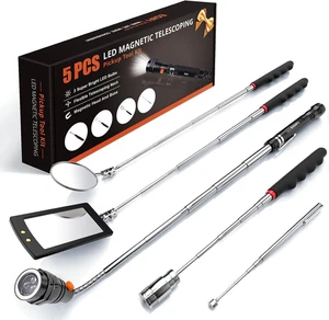 Outil de ramassage magnétique télescopage avec 1 & 15 lb Pick Up Sticks, rond