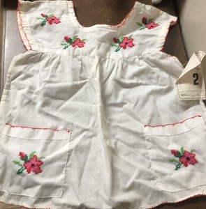 Infant Dress Mexico   Handmade 2T Vintage