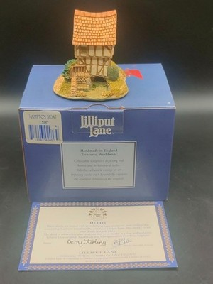 Liliput Lane ''Hampton Moat'' Figur 6 cm groß 1997 Handarbeit England Boxed & Deed