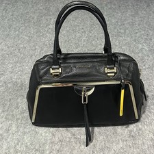 Cromia Black Leather Purse Shoulder Bag 100% ...