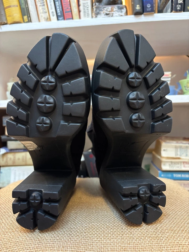 Giuseppe Zanotti 麂皮绒皮革厚底 Tonix 高跟鞋 尺寸 36 $1195 — 第 4/4 张图片