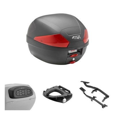 GIVI Kofferbox-Bausatz B29 Schwarz Rot Für APRILIA SR 200 GT SPO I-GET 2022-2025