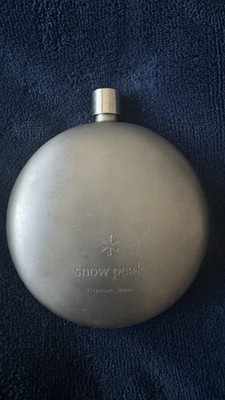 Snow Peak Titanium round skittle T-015 Silver Out of print rare item Japan Used