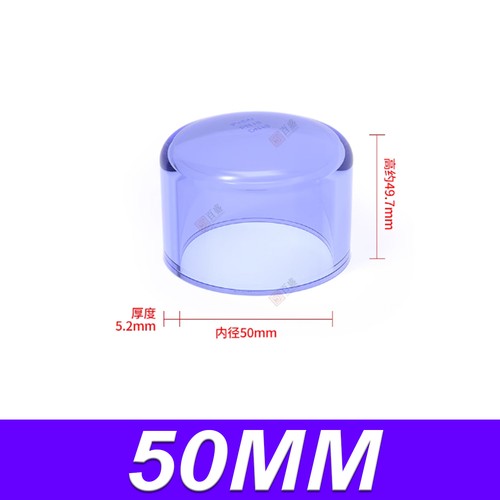 Transparent PVC Blanking Plug Water Drain Pipe Fitting End Cap Stopper 20~110mm - Picture 13 of 16