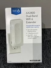 NETGEAR AX2400 WiFi 6 Mesh Range Extender and Signal Booster, Wall-Plug 2.4Gbps