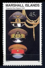 Marshall Islands: 1990 WWII Tripartite Pact (265) MNH