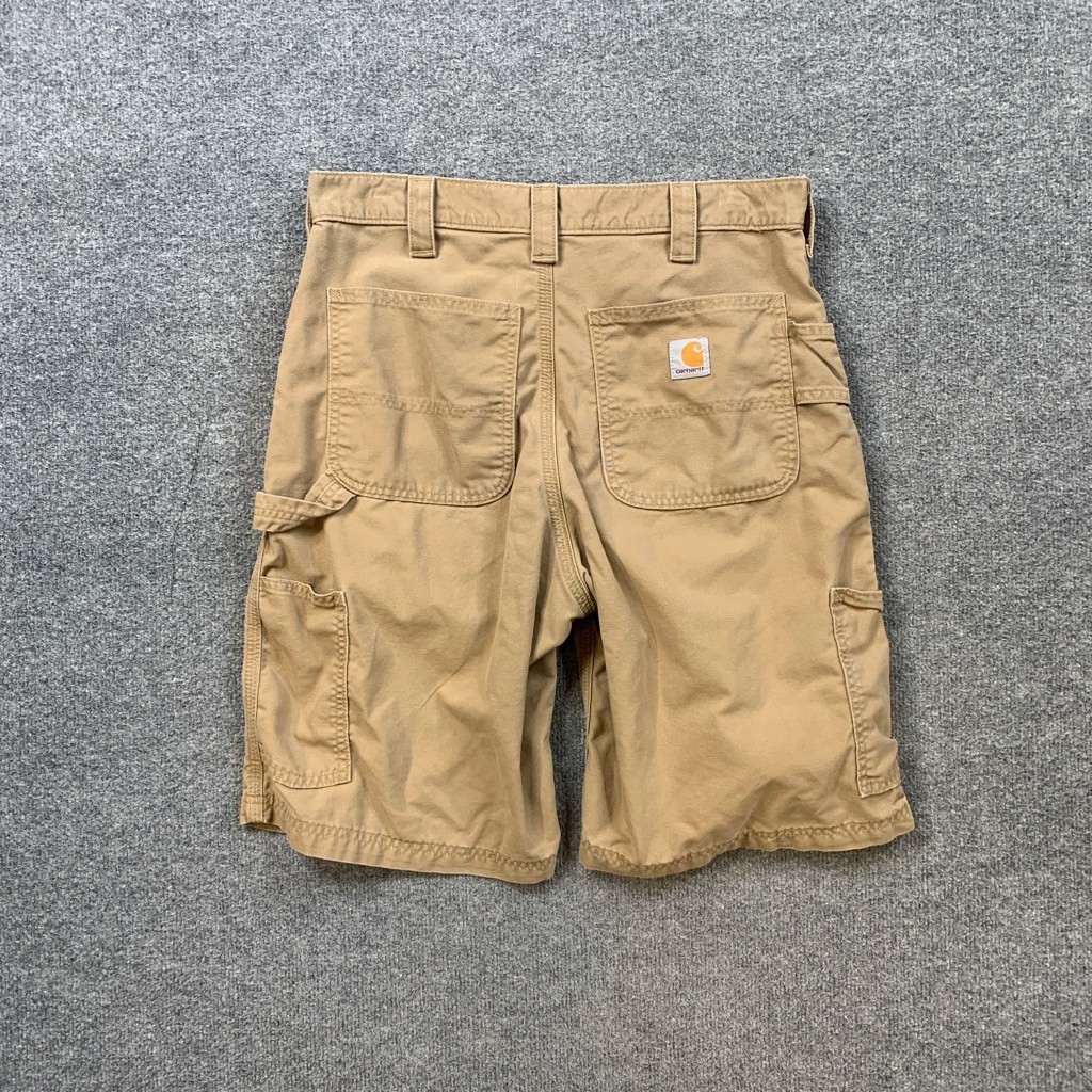 Carhartt Short Mens 32 Beige Loose Fit Cotton Canvas Carpenter Utility Work thumbnail 10