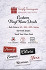 PERSONALISED VINYL LABELS, - Custom name or word. Home Organisation, Storage