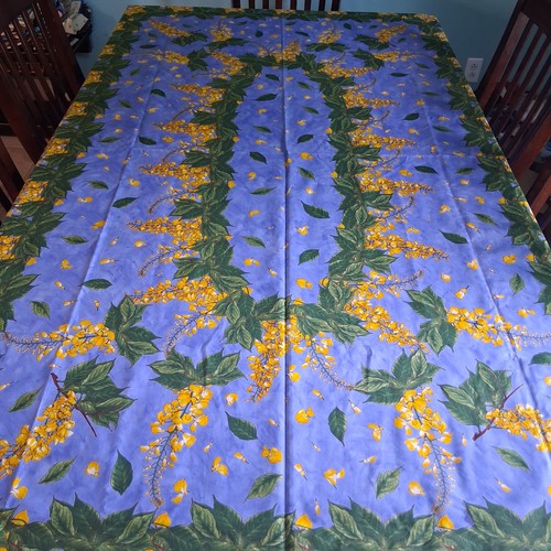 Vent Du Sud Mimosas France Tablecloth 84×55 yellow blue
