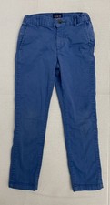Place Boys Pants Size 8 Blue Casual Pockets Stretch Waist Adjustable Belt