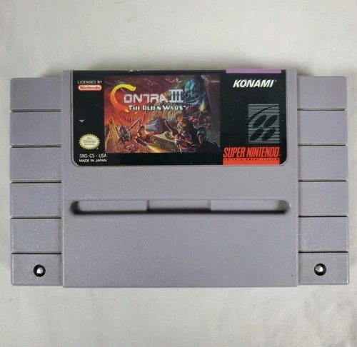 Contra III: The Alien Wars 3 - SNES Cartridge Only - Authentic - TESTED!