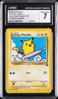 2001 POKEMON BLACK STAR PROMOS POKEMON LEAGUE #28 SURFING PIKACHU CGC 7