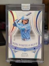 2025 Panini Flawless Bobby Witt Jr. Red, White &amp; Blue 01/25 FIRST ON PRINT KC