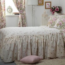 Belledorm Rose Boutique Country Floral Quilted Fitted Bedspread One Single Multi