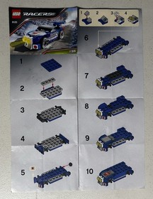Lego Racers Tiny Turbos, 8120 , 8121, & 8119, Complete W/ Manuals, No Boxes