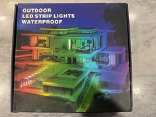 300ft Waterproof LED Strip Lights with Bluetooth App RGB Exterior Rope Light