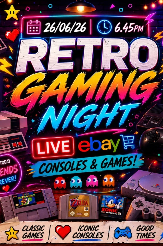 RETRO ONLY VIDEO GAMES AND CONSOLES