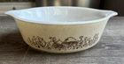 Vintage Pyrex 471-B Forest Fancies Mushroom 1.5 Pt Casserole Dish USA