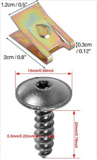 FIT HONDA WHEEL ARCH COVER UNDERTRAY METAL TORX SCREW SPEED SPIRE NUT CLIPS