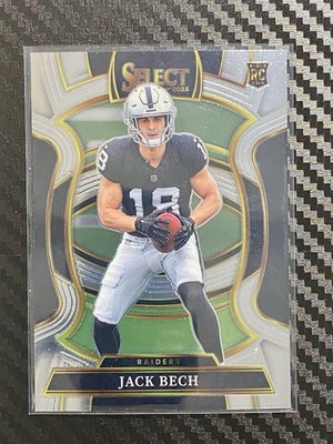 2025 Panini Select Jack Bech #6 RC Las Vegas Raiders