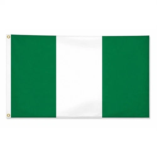Nigeria Nigerian Country National Flag Indoor Outdoor Polyester with Eyelets