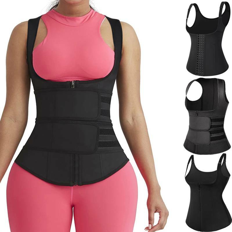Women Sweat Sauna Suit Vest Waist Trainer Body Shaper Tank Top