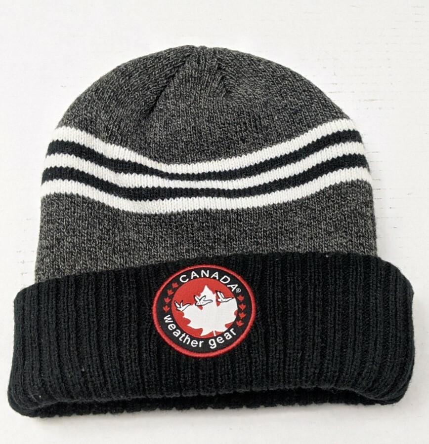 Canada Weather Gear Hat Beanie Unisex Black Plush Lined Pom Cap Winter Warm CANADA WEATHER GEAR Knitted Womens Hat - Single Winter  main image 3