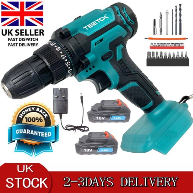 For Makita 18V DHP482Z Cordless Electric Drill Impact Wrench Driver 1400RPM 45NM