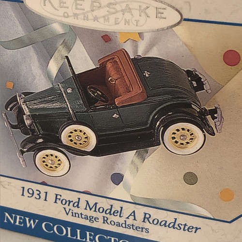 1998 Hallmark Keepsake Ornament 1931 Ford Model A Roadster #1 in series MIB - Picture 2 of 5