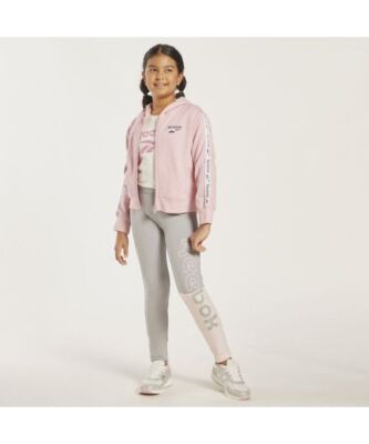 Reebok Mädchen Pink Classic Tape Jacke UVP 30£