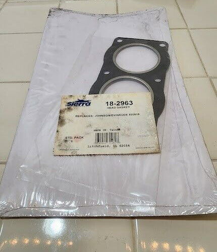 Sierra 18-2963 Head Gasket Replaces Johnson/Evinrude Outboard 330818 New - Picture 2 of 3