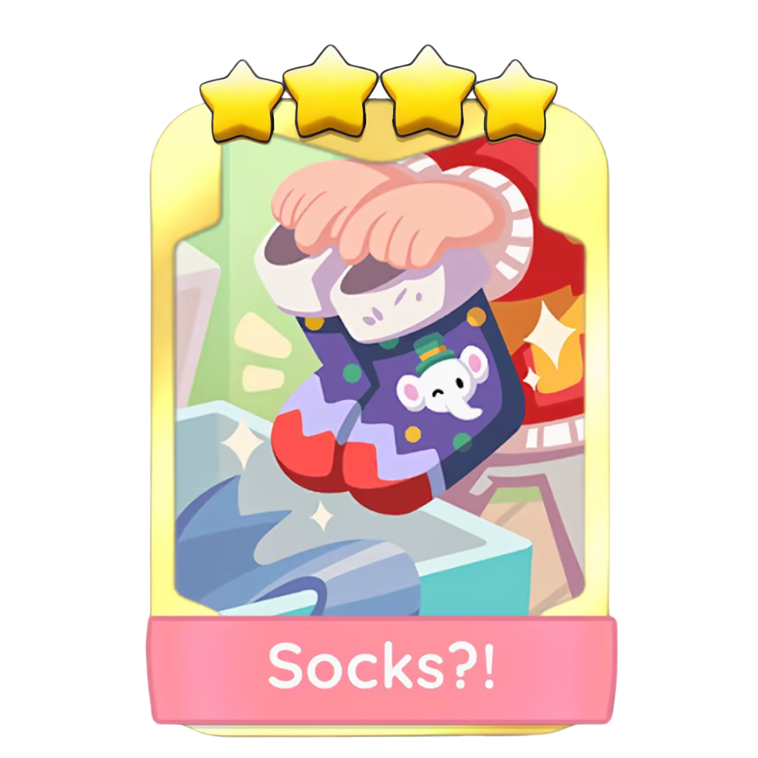 Socks! GLODEN BLITZ MONOPOLY 4 Stars ⭐️⭐️⭐️⭐ Sticker | 18 Dec 2024