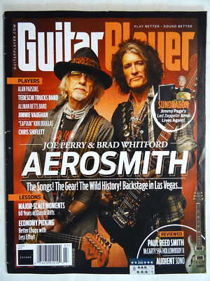 Guitar Player Magazine 2019 July Aerosmith Alan Parsons Tedeschi Trucks Allman