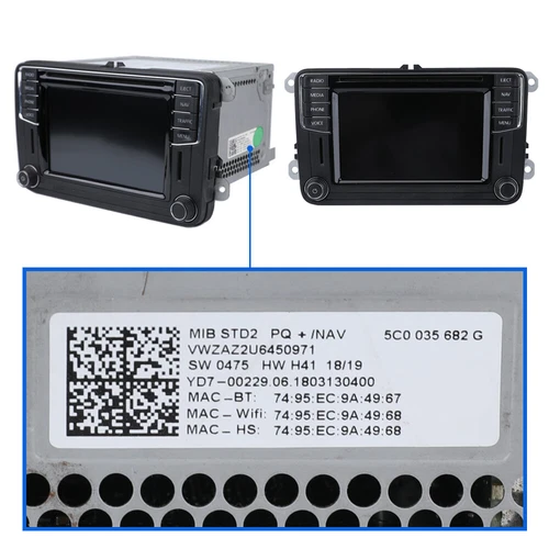 Digitalizador de pantalla táctil 6.5" TDO-WVGA0633F00045 para VW Seat T6 Skoda MIB STD2 200 - Imagen 4 de 8