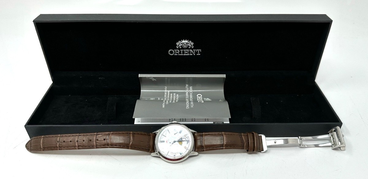 未使用 ORIENT Sun & Moon KUE0-UAA0 オリエント Orient Sun Moon Quartz Men's Vintage Watch KUE0-UAA0 for