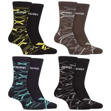 Jeep - Mens 2 Pack Bamboo Heavy Duty Cushioned Work Boot Socks