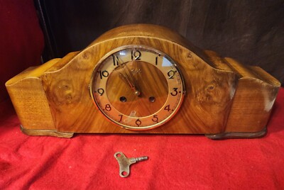 1932 PURE ART DECO CHIMING MANTEL CLOCK FROM KIENZLE SN:5919