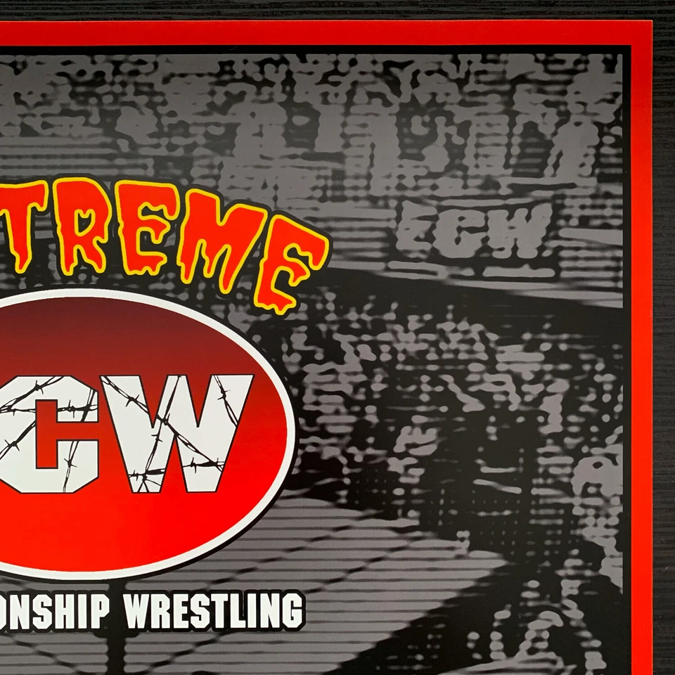 Póster impreso ECW Extreme Championship Wrestling 11x17 edición limitada 25 WWE WWF Foto 3 de 4