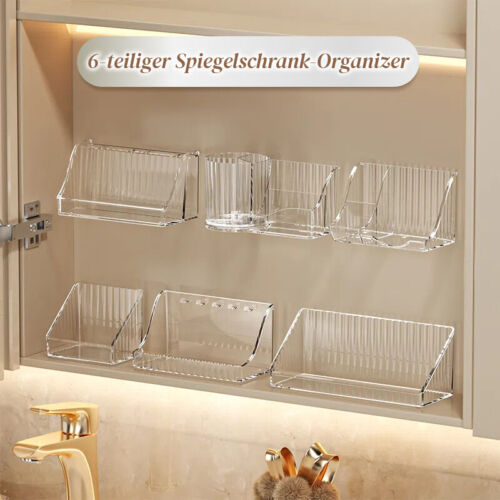 RMAN 6 St Spiegelschrank Organizer Make up Organizer für Bathroom Schminktisch - Bild 2 von 8