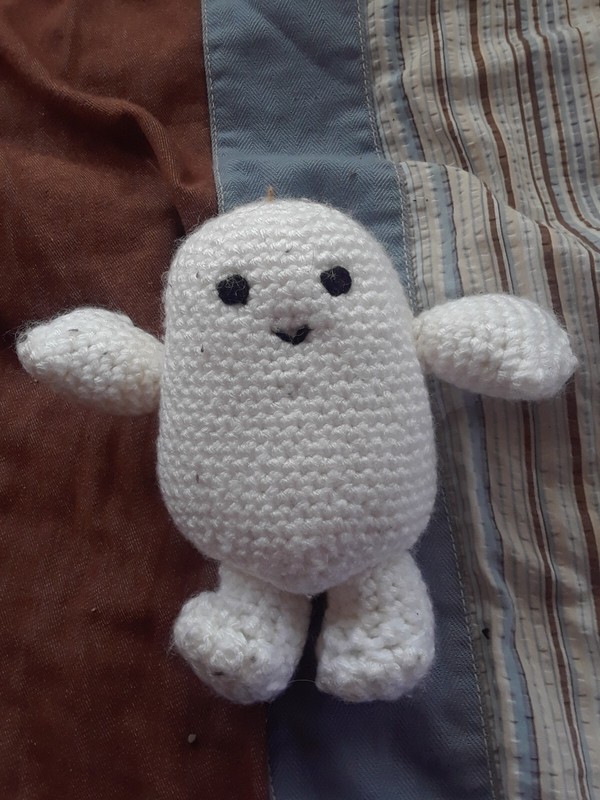 Homemade Amigurumi Crochet Adipose from New Doctor Who