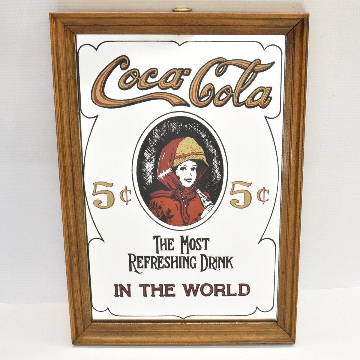 Coca-Cola Mirror 5 cent The Most Refreshing Drink in The World | eBay