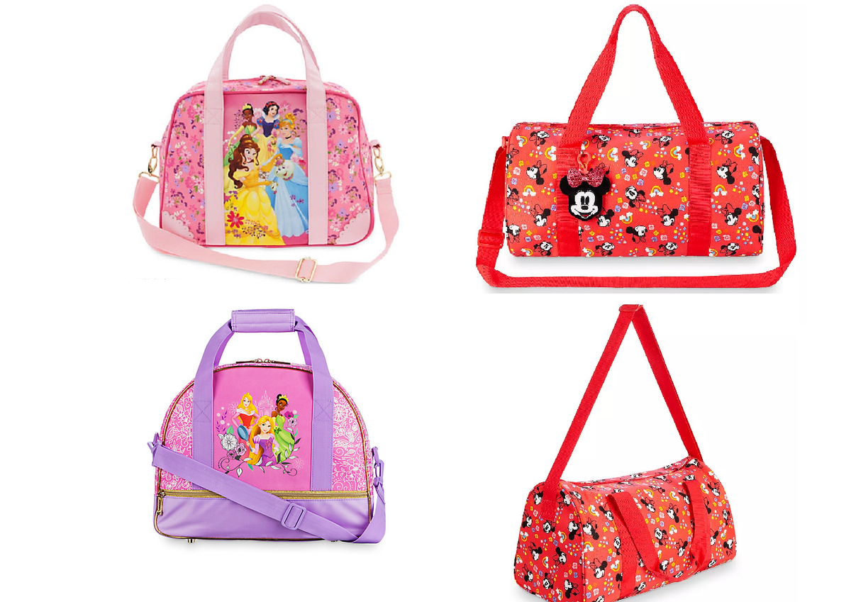 Disney Store Princess Ballet Bag Cheer Duffle Aurora Rapunzel Belle  Cinderella