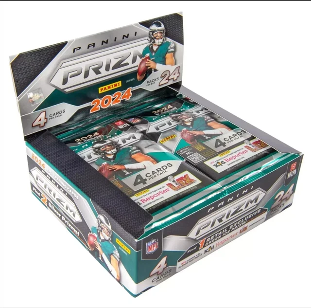 2024 Panini Prizm NFL Football Factory Sealed Retail Box Green Ice Prizm