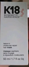 K18 Leave In Molecular Repair Hair Mask  50 ml / 1.7 oz 100% Original O Get Free