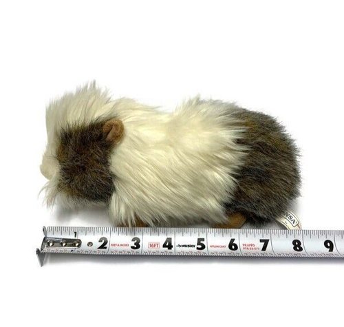 Hansa Guinea Pig Plush Realistic Brown White Stuffed Animal - Picture 5 of 7