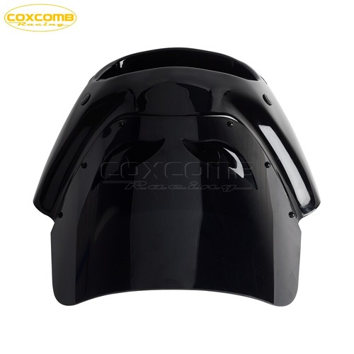 Club Style Headlight Fairing 11" Windshield w/Bracket Kit For Softail FXFB FXFBS - Picture 10 of 10