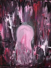 ?Wallow In Despair? An emotional abstract emotional painting, sad, yet important