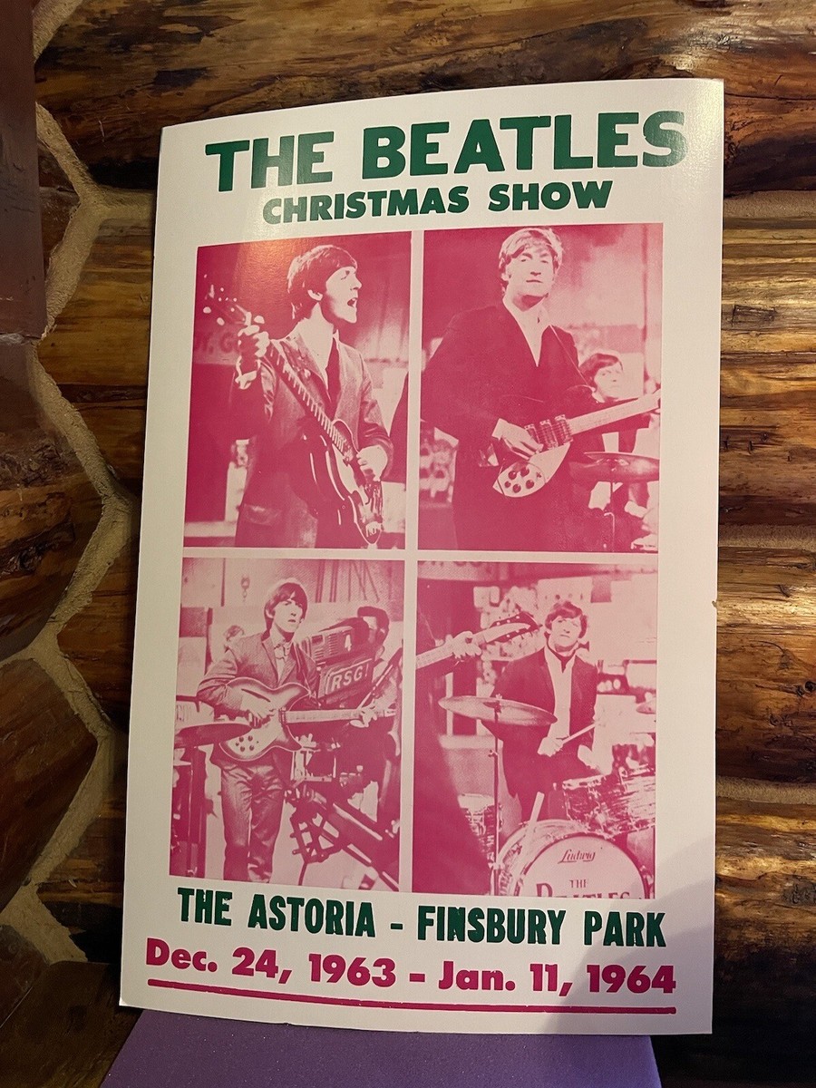 THE BEATLES - CHRISTMAS SHOW - Concert POSTER - FINSBURY PARK 1963