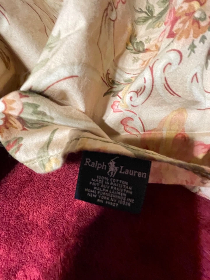 Pieza de tela y volantes Ralph Lauren Ginebra satén de algodón egipcio - Excelente Foto 2 de 4